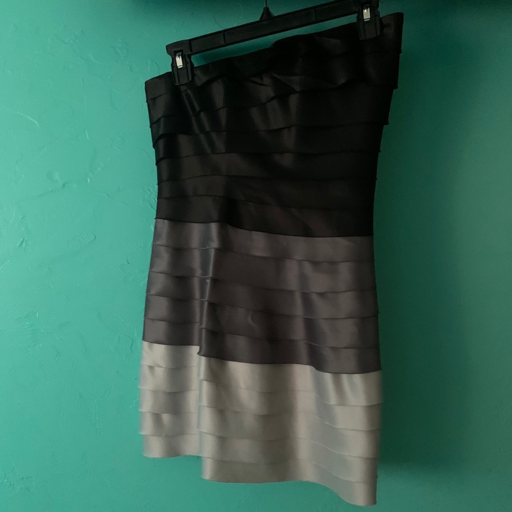 strapless ombré dress